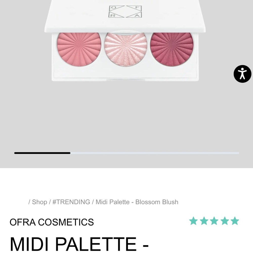 OFRA Cosmetics Blush Trio Palette - Pink and Cream Shades